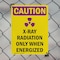 Signmission Radiation & Laser Sign, 10 in H x 7 in W, Plastic, Rectangle OS-2PACK-CR-P-710-V-10285 - alternate 2